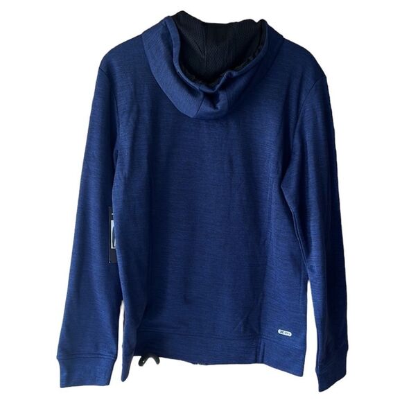 NEW RBX Navy Blue Tech Fleece Zip Up 100% Polyester Size Medium - Picture 2 of 14